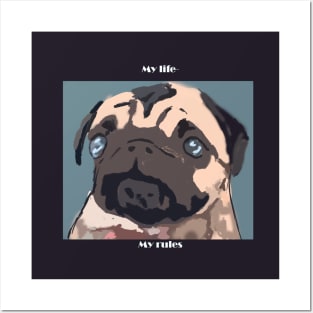 Pug Posters and Art